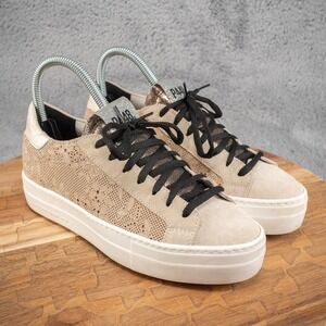 P448 Women's Thea Low-Top Leather Platform Sneaker Size 36EU 6/6.5 US